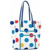 BORSA Shopper HOY Seven DOTS fantasia a pois con manici BAG Grande