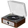 THINKYA Lettore CD Altoparlanti stereo Bluetooth marrone TH-A11