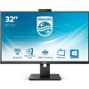 Philips Monitor Pc 31.5" 2560 x 1440 Pixel Quad Hd Nero 326P1H/00