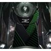 Paraserbatoio.it ADESIVO RESINATO EFFETTO 3D, PER MOTO COMPATIBILE CON KAWASAKI Z650 (Metallic Matte Graphenesteel Gray - Ebony, Protezione Zona Chiave)