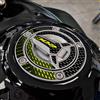 Paraserbatoio.it ADESIVO RESINATO PROTEZIONE TAPPO EFFETTO 3D, PER MOTO COMPATIBILE CON BENELLI TRK 702 X (GIALLO FLUO/NERO)