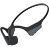 Caijin Cuffie Conduzione Ossea, Bluetooth 5.3, Auricolari Sportivi Bluetooth Open-ear, IPX5 Impermeabili, Autonomia 10 Ore, Qualità Audio HD, Open-ear Cuffie Per Corsa Ciclismo Guida Fitness (Nero)