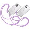 TBOC 2X Cordino Catenella Laccio Strap Porta Cover [Malva] per Telefono Cellulare da Collo - Tracolla Catenina con Cordini da Phone Cellulari Telefoni Accessori Universale Laccetti Donna Uomo