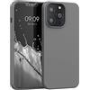 kwmobile Custodia Compatibile con Apple iPhone 13 Pro Cover - Back Case per Smartphone in Silicone TPU - Protezione Gommata - stone dust