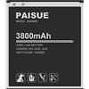 PAISUE Batteria Galaxy S4, 3800 mAh, batteria agli ioni di litio migliorata, per Samsung Galaxy S4 EB-B600BE, I337, I545, L720, M919, I9506, I9500, I9505, R970 (non per S4 Mini)