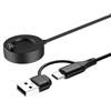 TiMOVO Caricatore Dock Compatibile con Garmin Vivoactive 3/Fenix 5, 2-in-1 per Garmin Watch, Cavo di Ricarica di tipo C con Cavo USB Adatto a Venu 3/3S/Fenix 5/5S/5X/6S/Forerunner 935/245/945 (3,3ft)