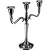 WELL HOME MOBILIARIO & DECORACIÓN WELL HOME - Portacandele in metallo moderno con 3 bracci 22,5 x 9,1 x 26,5 cm