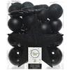 Christmas Decoration Set di 33 palline in PVC con punta a stella per albero di Natale, infrangibili