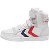 hummel Slimmer Stadil Leather High JR Sneaker, Bianco, 35 EU, Bianco, 35 EU