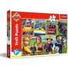 Trefl - Fireman Sam, Sam el Bombero y amigos - Puzle 24 Maxi - 24 piezas grandes, Puzle de colores con los personajes de la serie infantil Sam el Bombero, Juego para niños a partir de 3 años