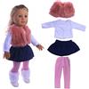 DUORUIMI Vestiti per bambola Vestito invernale Vestito per bambola American Girl Doll 45,7 cm