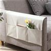 HKSICHENGKEJIUK Organizer per bracciolo del divano, poltrona, borsa portaoggetti da appendere, impermeabile, organizer per bracciolo del divano, organizer per tablet, telefono, occhiali, libri, riviste, TV,
