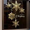 Cityhermit Adesivi statici per vetro, albero di Natale, fiocchi di neve, fiocchi di neve, adesivi statici, fai da te, parete, finestra, porta, murale, vetrina (stile B)