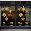 Cityhermit Adesivi statici per vetro, albero di Natale, fiocchi di neve, fiocchi di neve di Natale, fai da te, pareti, porte, murali, vetrine (confezione da 2 pezzi, stile Brand)