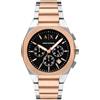Armani Exchange Orologio da uomo, Movimento cronografo al quarzo e cassa da 42 mm con cinturino in acciaio inossidabile