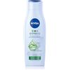 NIVEA Shampoo e balsamo Express 2 in 1, cura intensiva dei capelli con aloe vera e siero lucido, shampoo per capelli e balsamo per la cura in tempo espresso (400 ml)
