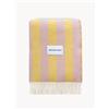 Maison Deux Coperta in lana a righe Candy Wrap - Colorato, Giallo