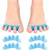 LAIVIYA Separatore Dita Piede, 4 Pezzi, Barelle in Gel per Dita del Piede Sovrapposte, Separadita Piedi Silicone Per Ripristinare Le Dita Dei Piedi