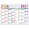 Exacompta - 34016E - Calendario multicolore - 55 x 40,5 cm - da settembre 2024 a dicembre 2025
