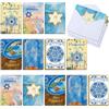 Janlaugh Set di 24 biglietti pasquali con buste, biglietti di auguri per Pasqua, regali per ufficio, casa, feste felici (classico)
