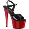 Pleaser USA Pleaser Adore-709 Blk Pat/Red 42