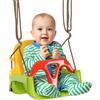 Altalena per bambini 9-36 mesi in pp e pe con corda regolabile e cintura, 42x33x120-180 cm
