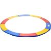 Copertura imbottita bordo trampolino, protezione per tappeto elastico giaridno in plastica, ø244cm, multicolore