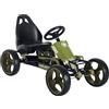 Go kart a pedali per bambini da 3-6 anni con sedile regolabile e freno a mano, verde