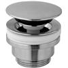 PAFFONI Piletta universale click - clack tonda steel looking - Cod. Articolo: ZSCA050ST