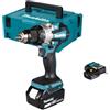Makita Trapano avvitatore 18V BL 110Nm DDF489RTJ + 2 batterie + caricabatterie + valigetta Makpac