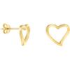 SOFIA MILANI - Orecchini da Donna in Argento 925 - Placcati in Oro - Orecchino a Perno a Cuore - E2549