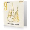 Harry Potter Biglietto di compleanno ufficiale di Harry Potter per 9 anni.