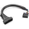 Bolwins H62S - Cavo USB 20 pin a 9 pin, da USB 3.0, 20 pin femmina a USB 2.0, scheda madre interna a 9 pin femmina