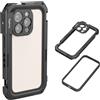 SMALLRIG Mobile Video Cage Basic Edition per iPhone 16 Pro con Gabbia per Telefono Dedicata con Piastra Posteriore per Obiettivo T-Mount, Telaio Morbido in TPU - 5008