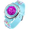VenSten Orologio sportivo digitale per bambini, impermeabile, per ragazze e ragazzi, con LED, per sport e attività all'aperto, con allarme luminoso e cronometro, Sportivo