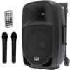 ITALIAN STAGE IS FR15AWV2 CASSA PORTATILE A BATTERIA 15'' 200W 2X MIC USB MP3 BT