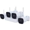 uniview Kit Wi-Fi 4 Telecamere con microfono collegamento a cascata Videosorveglianza