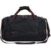 DORRISO Vintage Borsone da Viaggio Uomo Grandi Pieghevoli Borsone Weekend Borse da Viaggio Borsa in Tela Resistente e Leggero Borsa a Tracolla per Campeggio Bagagli Sport Vacanza Nero