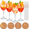 Set Di 4 Bicchieri Aperol Spritz - Bicchieri Aperol Premium Aperol O'Clock Cannu