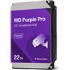 WESTERN DIGITAL WD Purple Pro WD221PURP - Disco rigido - 22 TB - Sorveglianza, video intelligente - interno - 3.5" (8.9 cm) - WD221PURP