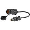 Web Truck Adattatore 12V 24V per Cavo con Spina DIN E Presa Euro DIN ISO 4165
