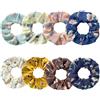 Fenglin-joy Cravatta per Capelli in Chiffon, 8 pezzi Scrunchies per Capelli Elastico Scrunchies Seta Scrunchies Morbidi per le donne e le ragazze