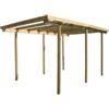 Tettoia auto singola in legno 524x314x260 cm