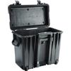 PELI 1440 Top Loader Case con ruote e manico telescopico, IP67 Impermeabile, Capacità di 34L, Prodotto in USA, Senza schiuma, Colore Nero