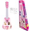 Lexibook, Barbie, My First Guitar for children, 6 nylon strings, 21 long, guide included, pink, K200BB