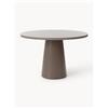 Westwing Collection Tavolo da giardino rotondo Kim, varie misure - Marrone chiaro