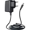 ANLINK Adattatore di alimentazione lungo 12 V, 0,5 A/500 mA, 1,8 m, AC 100 - 240 V su DC 12 V 0,5 A, 6 W, per giradischi Crosley, router, ventilatore da tavolo, altoparlanti e altro, certificato CE