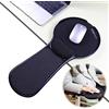 LL-COEUR Supporto ergonomico per braccio del mouse con poggiapolsi regolabile, poggiapolsi con memory foam, supporto per scrivania e sedia (nero)