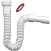 Sanixa Sifone di scarico universale flex 1 1/4 su 32/40 mm sifone cucina lavandino lavandino scarico flessibile lavello