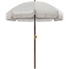 Outsunny Ombrellone da Spiaggia Salvaspazio con Protezione UV40+ e Borsa di Trasporto, Crema
